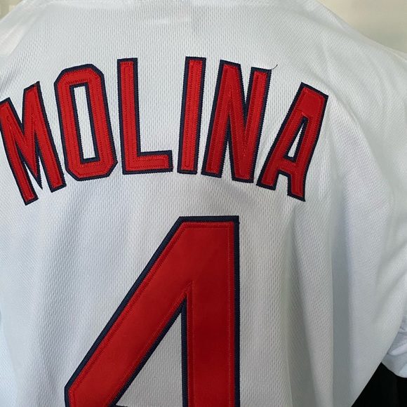 Nike MLB Cardinals #4 Yadier Molina Men's  Jersey - Picture 6 of 7